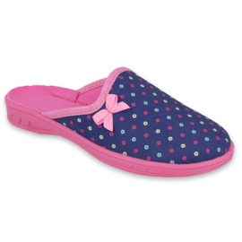 Zapato infantil color befado 707Y408 azul marino rosado
