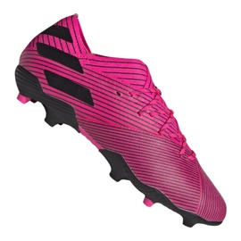 Botas de fútbol adidas Nemeziz 19.1 Fg Jr F99956 , rosa púrpura