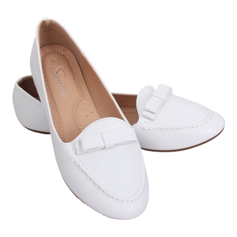 Mocasines de mujer blancos A8637 Blanco
