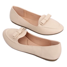 Mocasines de mujer beige A8637 Beige