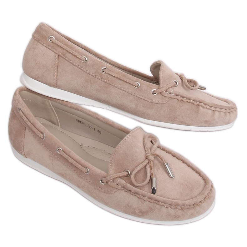 Mocasines de mujer beige RQ-1 Beige