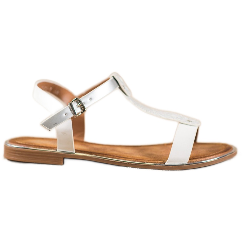 Small Swan Sandalias Clásicas Con Piel Ecológica blanco
