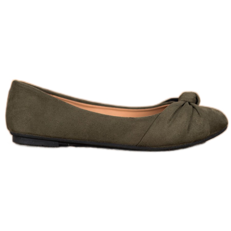 Clowse Cómodas bailarinas de gamuza verde Clowse Cómodas bailarinas de gamuza verde