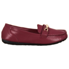 Fama Mocasines burdeos elegantes rojo multicolor