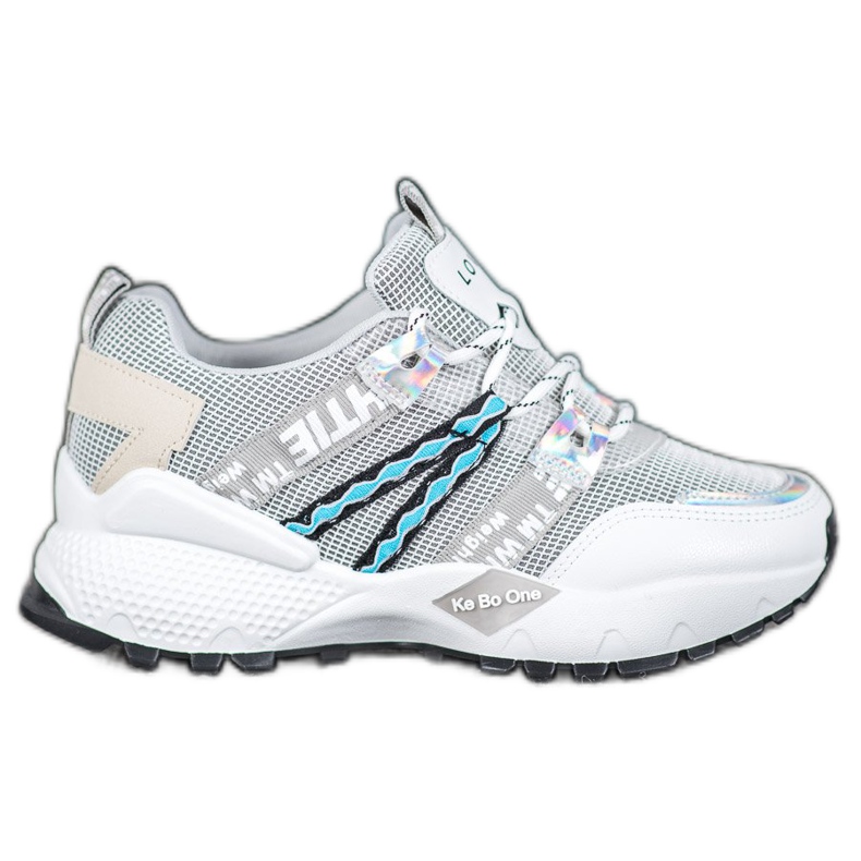 Bona Zapatillas Love Mesh blanco gris