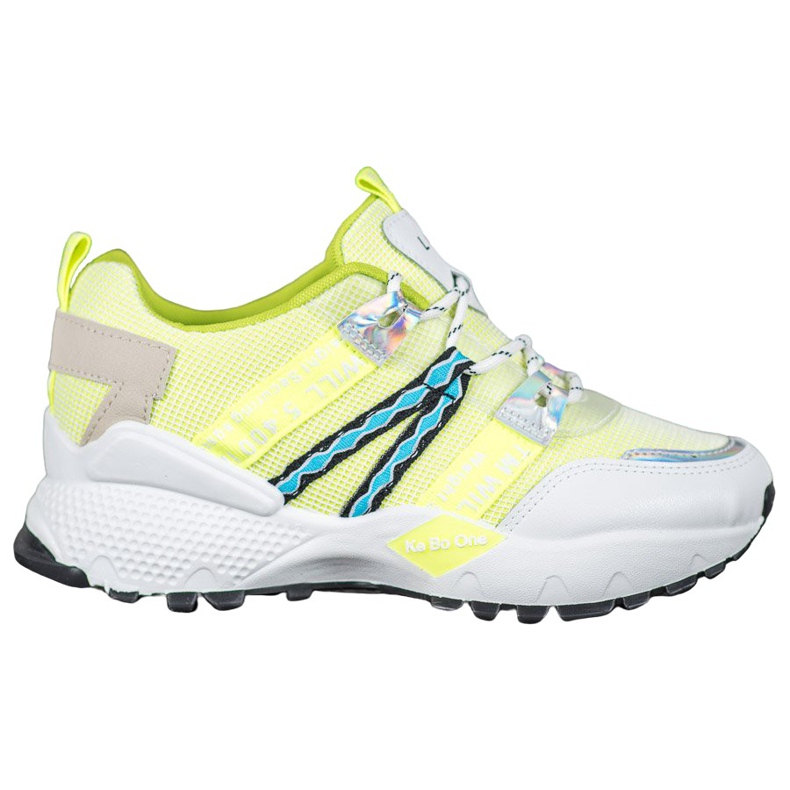 Bona Zapatillas Love Mesh blanco multicolor verde Bona Zapatillas Love Mesh blanco multicolor verde