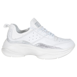 Kylie Zapatillas cómodas en la plataforma blanco gris Kylie Zapatillas cómodas en la plataforma blanco gris