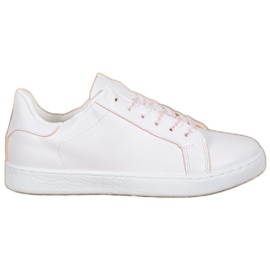 SHELOVET Calzado superdeportivo blanco rosa