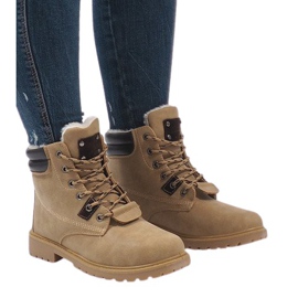 Botas aislantes camel D494C-8 marrón