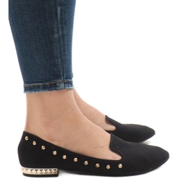 Mocasines bailarina ZHC-980 negros