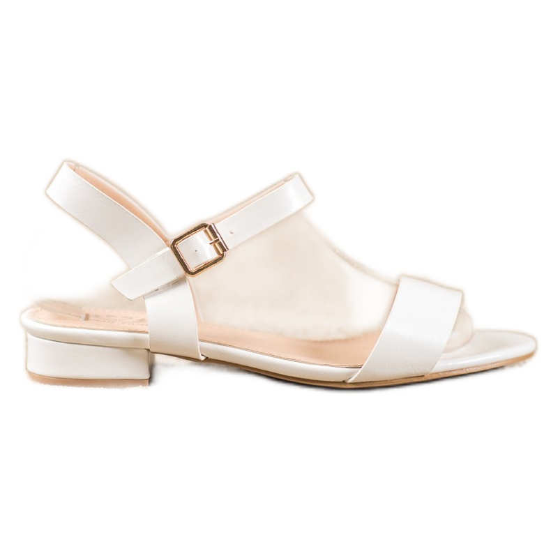 Small Swan Sandalias de tacón bajo blanco Small Swan Sandalias de tacón bajo blanco