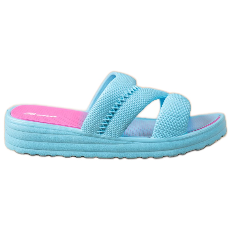 Bona Cómodas pantuflas azules
