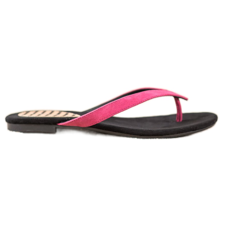 J. Star Chanclas casuales negro rosado