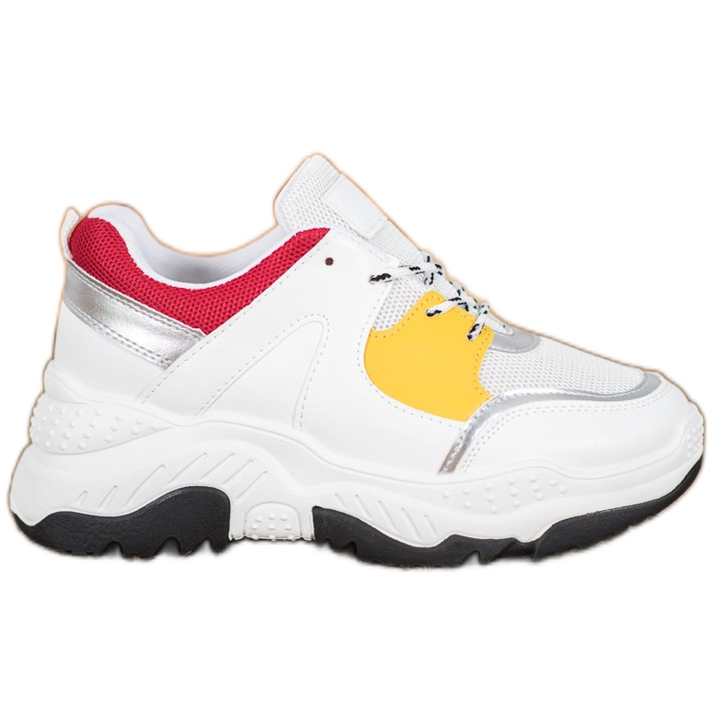 SHELOVET Zapatillas de deporte con cordones de moda blanco SHELOVET Zapatillas de deporte con cordones de moda blanco