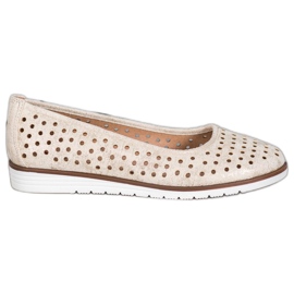 Kylie Bailarinas Caladas Con Purpurina beige dorado Kylie Bailarinas Caladas Con Purpurina beige dorado