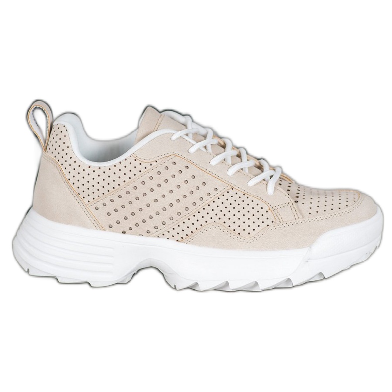 Kylie Zapatillas deportivas ligeras caladas beige