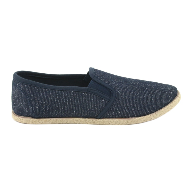 Wishot Alpargatas de mujer con purpurina 32-187 azul marino