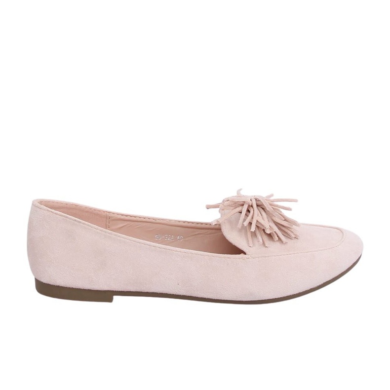 Mocasines de mujer beige y rosa 99-72A Beige