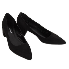 Salón tacones bajos negro 3837 Negro