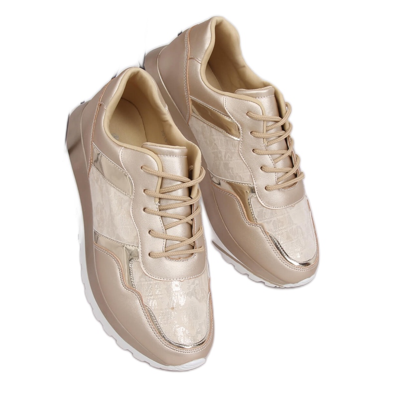 Zapatillas deportivas doradas para mujer 2019-447 Doradas dorado