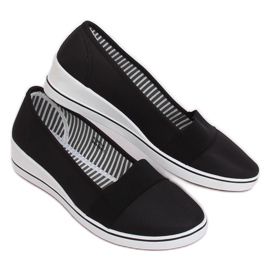Bailarinas de cuña negras S81B001 Negro