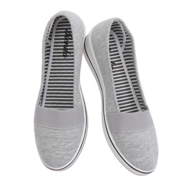 Bailarinas grises con cuñas S81B001 Gris Bailarinas grises con cuñas S81B001 Gris