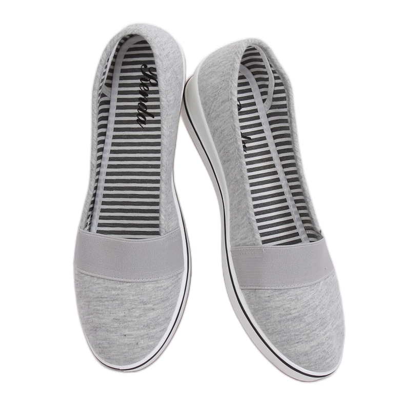 Bailarinas grises con cuñas S81B001 Gris Bailarinas grises con cuñas S81B001 Gris