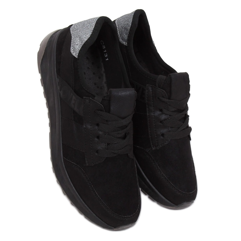 Zapatilla deportiva negra C8131 Negro