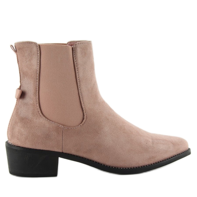 Botines Chelsea delgados con lazo rosa M270 Rosa II Calidad rosado