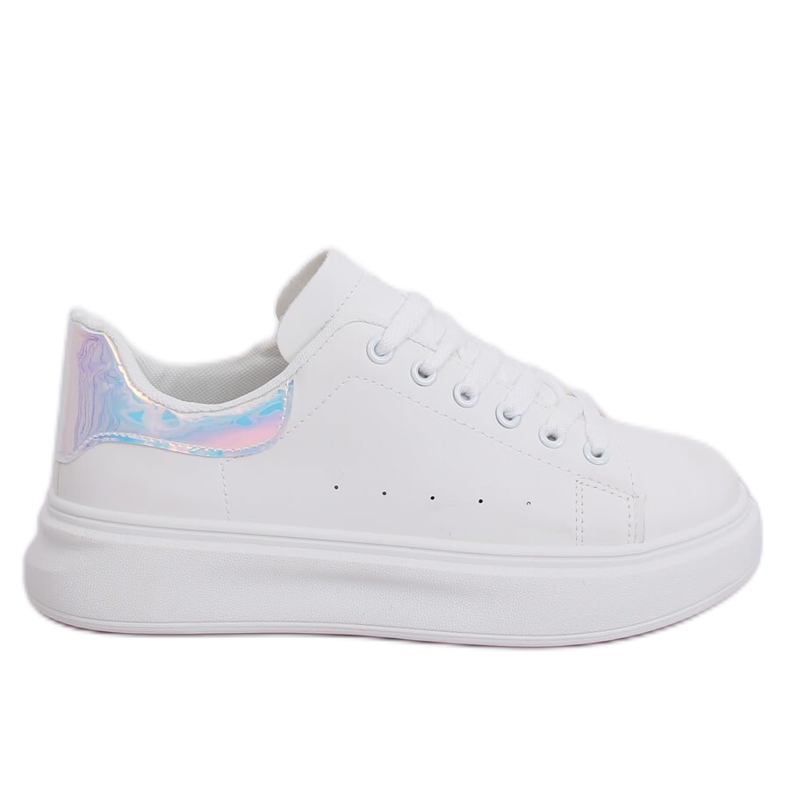 Zapatillas de mujer holográficas blancas A88-63 Silver blanco