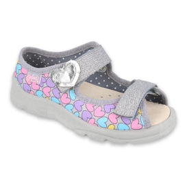 Calzado infantil befado 869X135 púrpura rosa gris multicolor