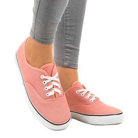 Zapatillas de mujer clásicas salmón DTS92A-36 multicolor naranja rosa