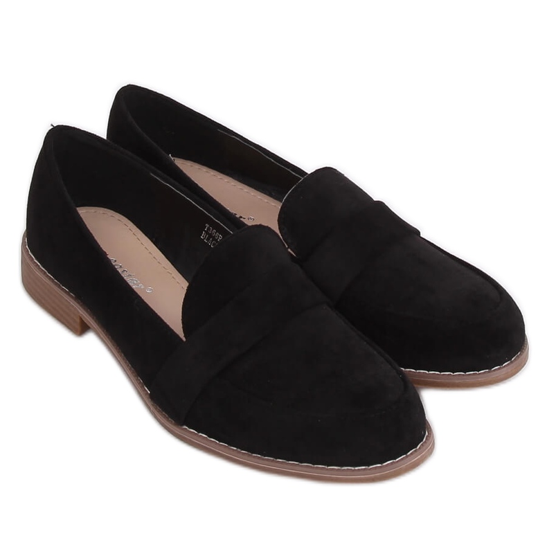 Mocasines de mujer negros T366P Black