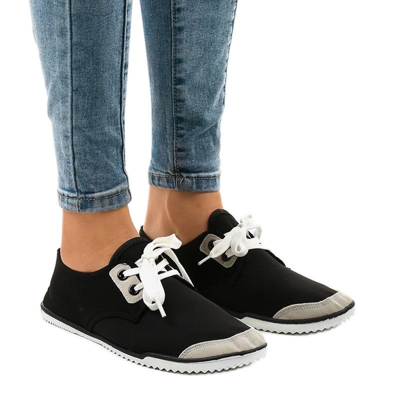 Zapatillas sin cordones BO-6 negras negro Zapatillas sin cordones BO-6 negras negro