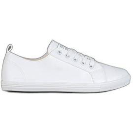 Ideal Shoes Zapatos deportivos de moda blanco