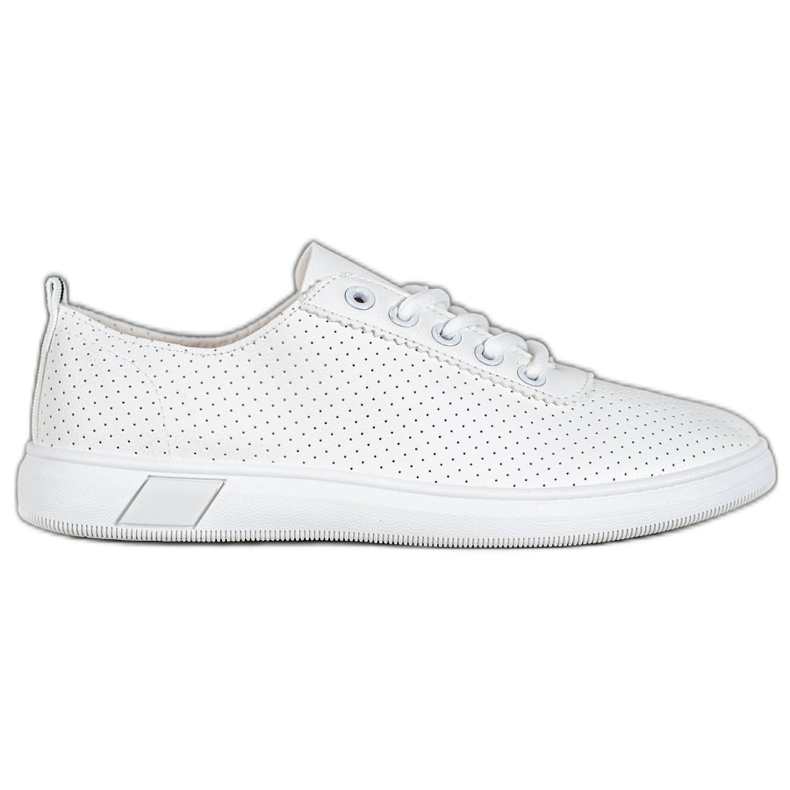 Bestelle Zapatillas de cuero ecológico blanco