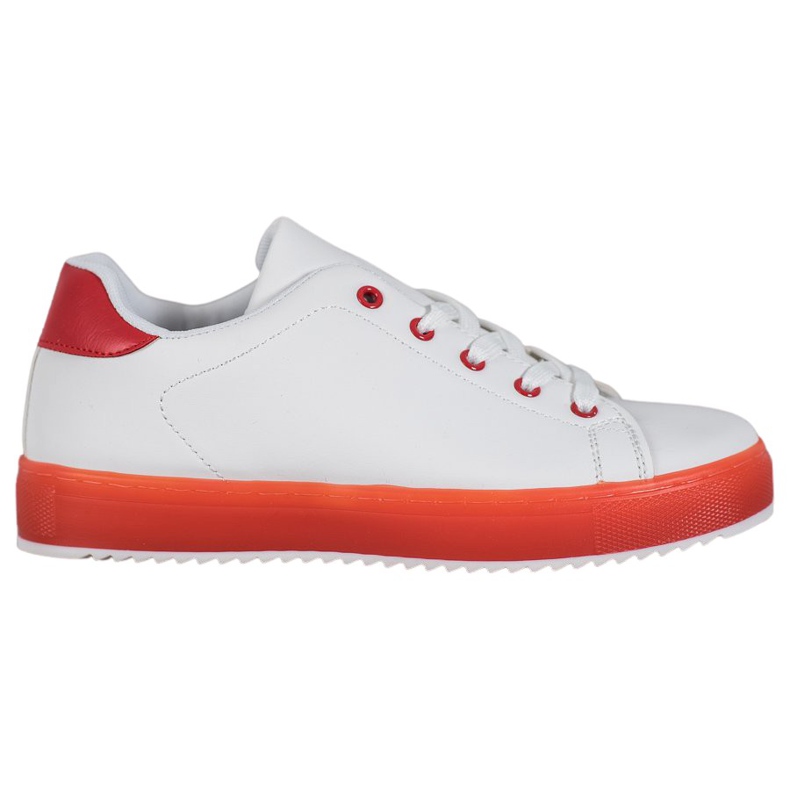 SHELOVET Zapatos con suela colorida blanco