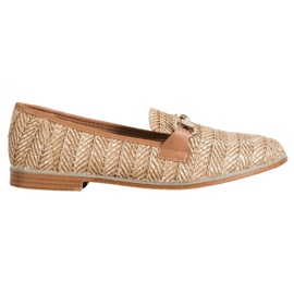 Seastar Mocasines de paja beige marrón