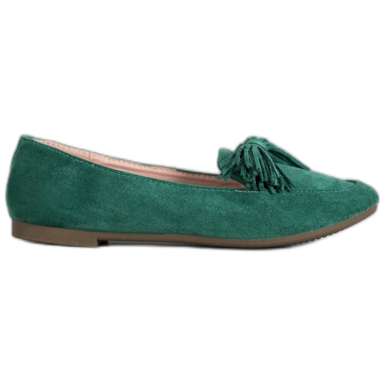 Nio Nio Mocasines con flecos verde Nio Nio Mocasines con flecos verde