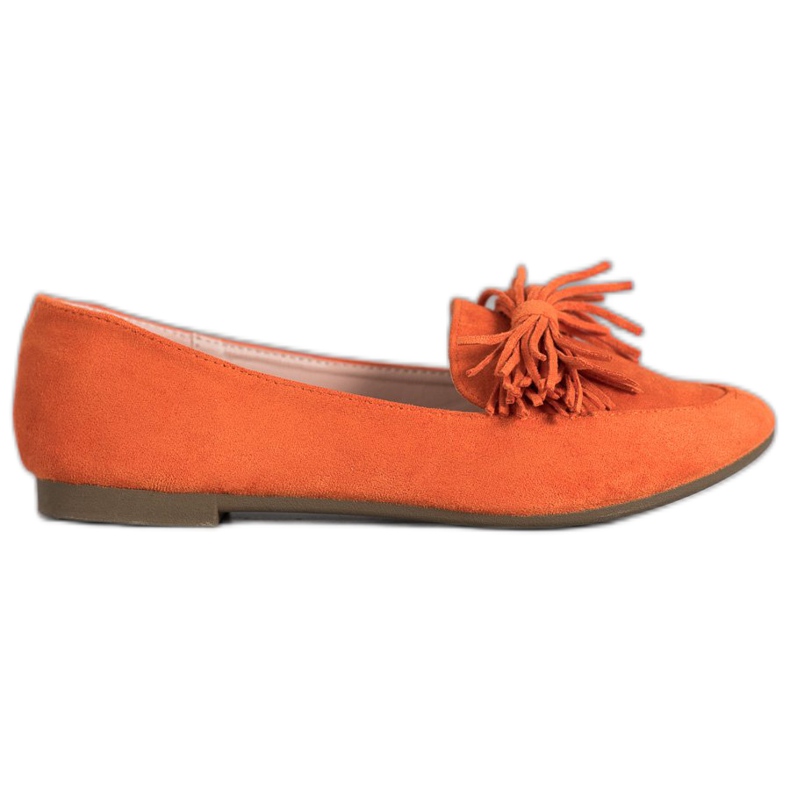 Nio Nio Mocasines con flecos naranja