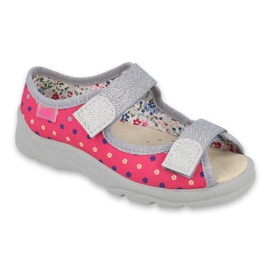Calzado infantil befado 869X138 rosa gris