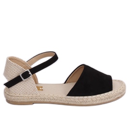 Negro BB28P Alpargatas negras marrón