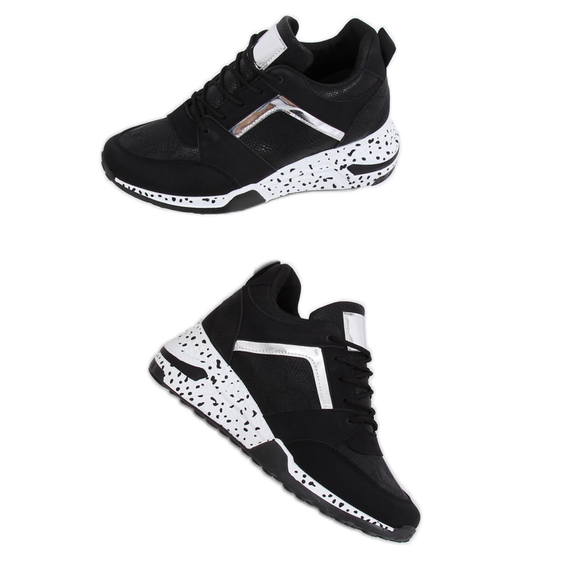 Zapatilla deportiva negra negra C131 Negro Zapatilla deportiva negra negra C131 Negro