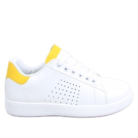 Deportivas blancas y amarillas de mujer LV101P Yellow blanco