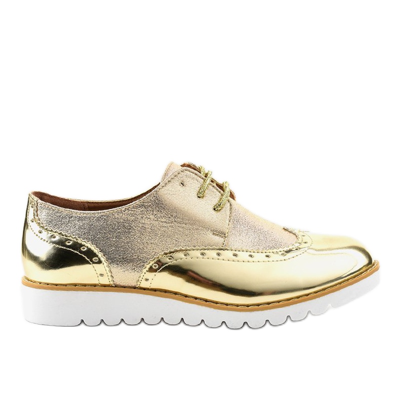Zapatos Jazz Lacados Dorados TL-61