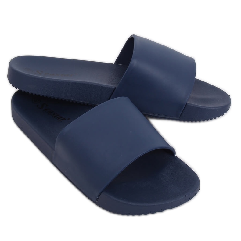 Pantuflas de mujer azul marino CK78P Azul