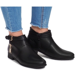 Botas con cremalleras 288-89 Negro