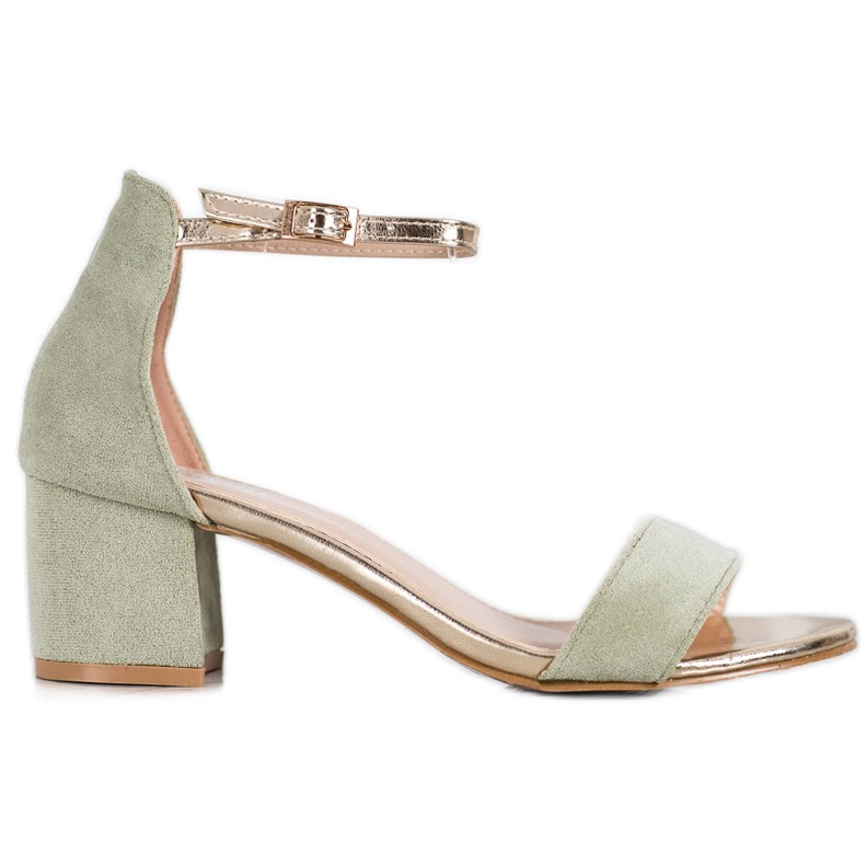 Seastar Sandalias con correa dorada verde Seastar Sandalias con correa dorada verde