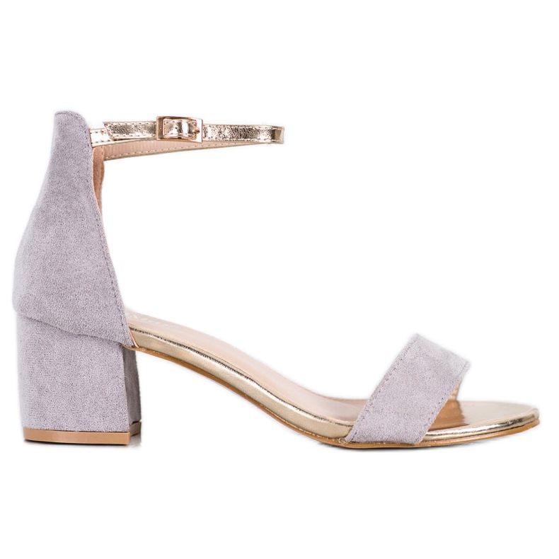 Seastar Sandalias con correa dorada gris