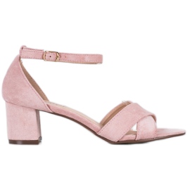 Seastar Sandalias de gamuza con estilo rosa